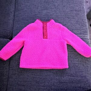 GAP Bright Pink Kids Fleece Sweater